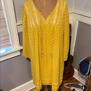 Chic Mustard Long Sleeve Dress